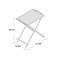 Portable MDF Folding Tray Bedside Table with Wood Finish for Living Room or Bedroom